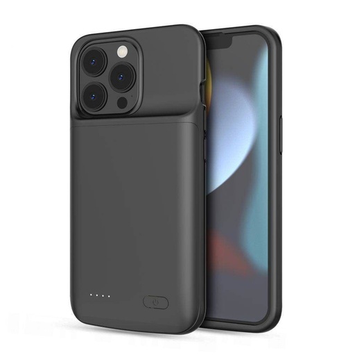 Apple iPhone 12 Pro Max / 13 Pro Max Tech protect powercase power bank zadní kryt (Černá)