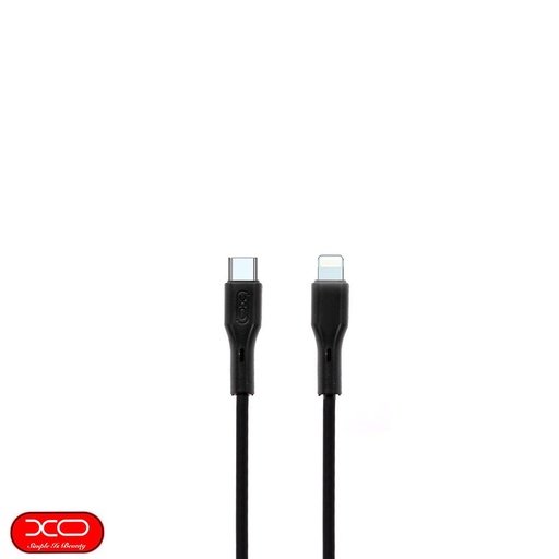XO NBQ231A Rock Series USB-C–Lightning datový kabel (Černá) – 27W