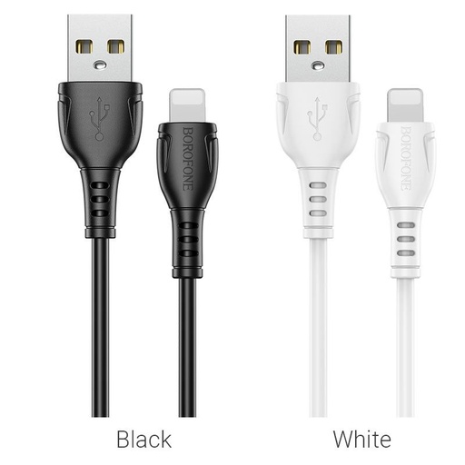 Borofone BX51 lightning kabel, 1M, 3A, bílá