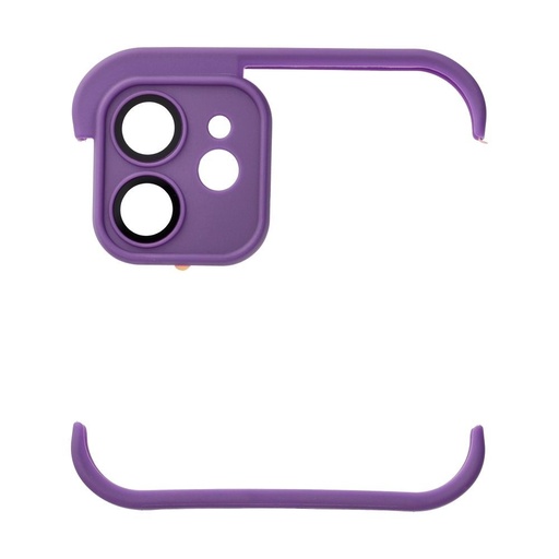Apple iPhone 12 Mini Bumpers pouzdro s ochranou kamery (Fialová)
