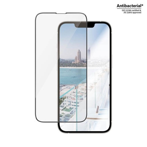 Apple iPhone 13 / 13 Pro / 14 / 16e PanzerGlass ultra wide fit antireflexní prémiový tvrzené sklo (Průhledný)