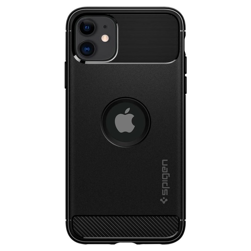 Apple iPhone 11 Spigen Rugged armor odolný proti nárazu pouzdro (Černá)