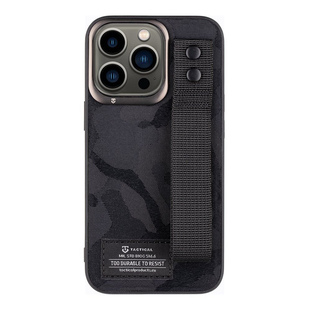 Apple iPhone 13 Pro Tactical camo troop hátlap tok (Fekete)