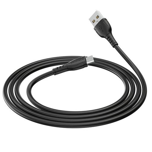 Borofone BX51 microUSB kabel, 1M, 3A, černá