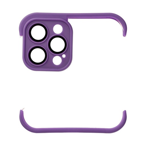 Apple iPhone 12 Pro Mini Bumpers pouzdro s ochranou kamery (Tmavě fialová)