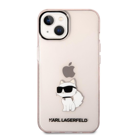 Apple iPhone 14 Karl Lagerfeld IML Choupette NFT pouzdro (Růžová) – KLHCP14SHNCHTCP