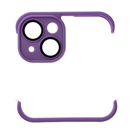 Apple iPhone 14 Mini Bumpers pouzdro s ochranou kamery (Tmavě fialová)