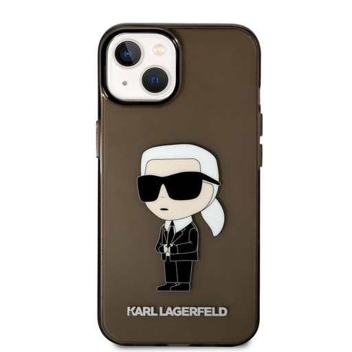 Apple iPhone 14 Plus Karl Lagerfeld IML Ikonický NFT pouzdro (Černá) – KLHCP14MHNIKTCK