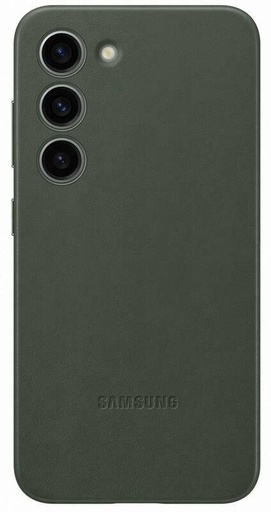 Samsung Galaxy S23 Leather pouzdro (Zelená)