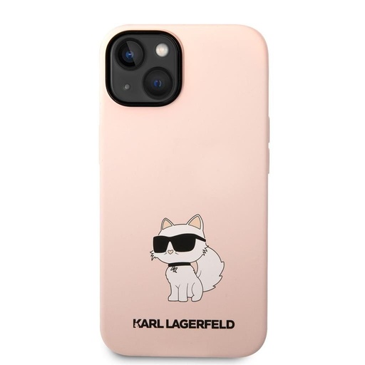 Apple iPhone 14 Plus Karl Lagerfeld Liquid Silicone Choupette NFT pouzdro (Růžová) – KLHCP14MSNCHBCP