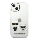 Apple iPhone 14 Plus Karl Lagerfeld PC/TPU Ikonik Karl and Choupette tok (Átlátszó) – KLHCP14MCKTR