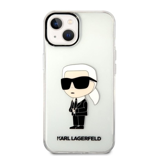 Apple iPhone 14 Plus Karl Lagerfeld IML Ikonický NFT pouzdro (Průhledný) – KLHCP14MHNIKTCT