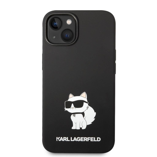 Apple iPhone 14 Plus Černá Karl Lagerfeld Liquid Silicone Choupette NFT pouzdro (Černá) – KLHCP14MSNCHBCK