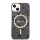 Apple iPhone 13 Guess 4G IML MagSafe tok (Fekete) - GUHMP13MH4STK