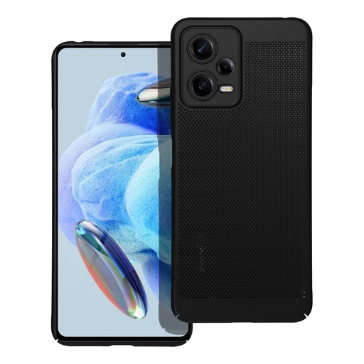 Xiaomi Redmi Note 12 5G Breezy děrovaný plast zadní kryt (Černá)