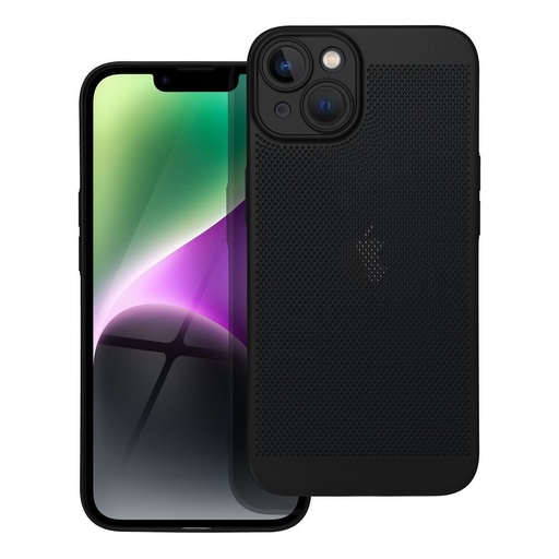 Apple iPhone 14 Breezy děrovaný plast zadní kryt (Černá)