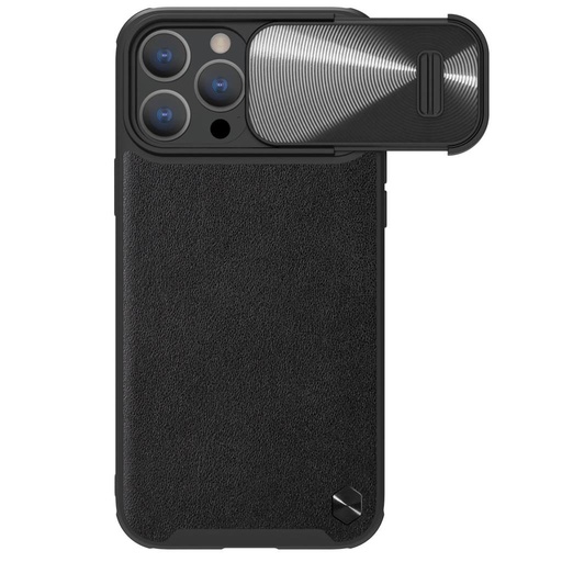 Apple iPhone 14 Pro Max Nillkin CamShield Leather S zadní kryt (Černá)