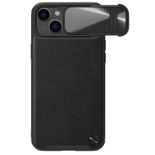 Apple iPhone 14 Plus Nillkin CamShield Leather S zadní kryt (Černá)