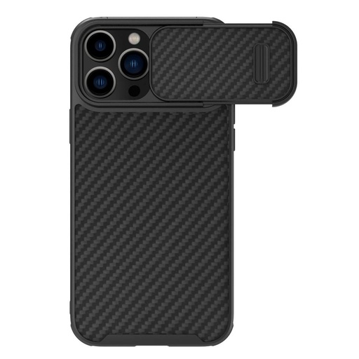 Apple iPhone 14 Pro Max Nillkin Synthetic S magsafe karbon vzorovaný tvrdý zadní kryt (Černá)