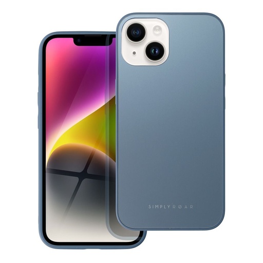 Apple iPhone 14 Roar matný sklo zadní kryt (Modrá)