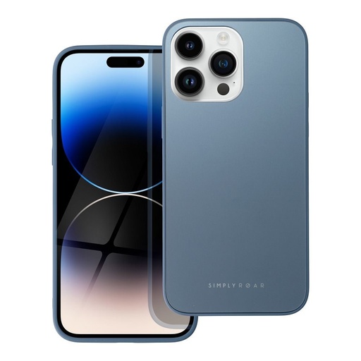 Apple iPhone 14 Pro Max Roar matný sklo zadní kryt (Modrá)