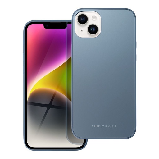 Apple iPhone 14 Plus Roar matný sklo zadní kryt (Modrá)
