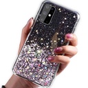 Apple iPhone 14 Pro glue glitter hátlap tok (Fekete)