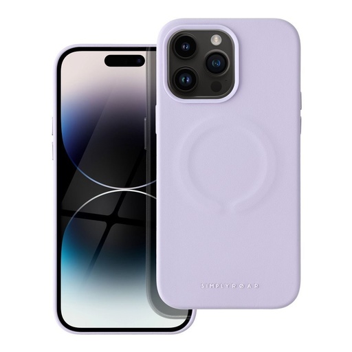Apple iPhone 14 Pro Max Roar Leather magsafe zadní kryt (Fialová)