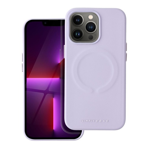 Apple iPhone 13 Pro Roar Leather magsafe zadní kryt (Fialová)