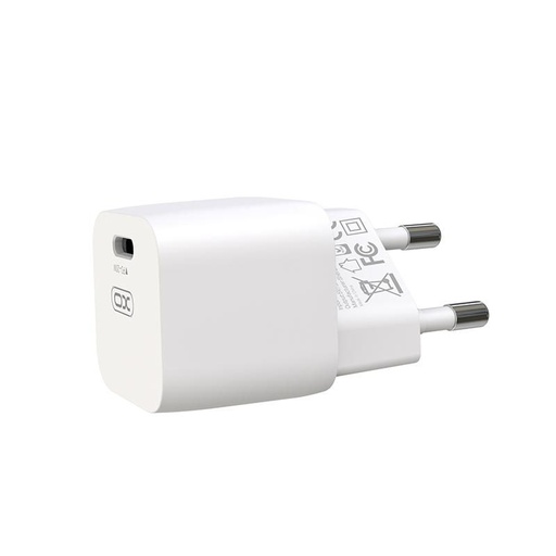 XO CE01 PD 20W rychlonabíječka (Bílá) – USB-C konektor