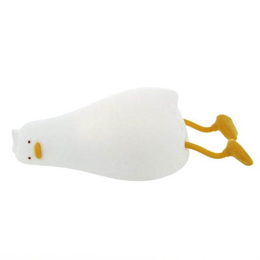 Foverver Lazy Duck FNL-01 meleg bíle svítící LED noční lampa, vestavěný s baterií bílá