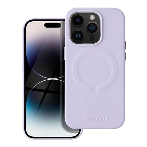 Apple iPhone 14 Pro Roar Leather magsafe zadní kryt (Fialová)