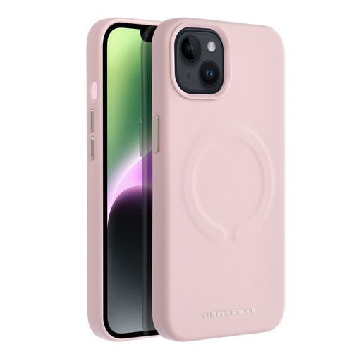 Apple iPhone 14 Plus Roar Leather magsafe zadní kryt (Růžová)