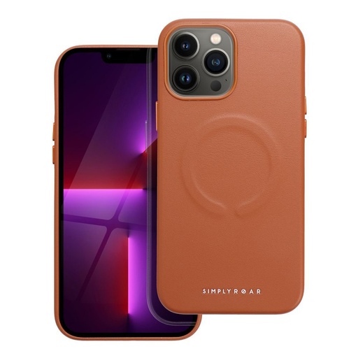 Apple iPhone 13 Pro Max Roar Leather magsafe zadní kryt (Hnědá)