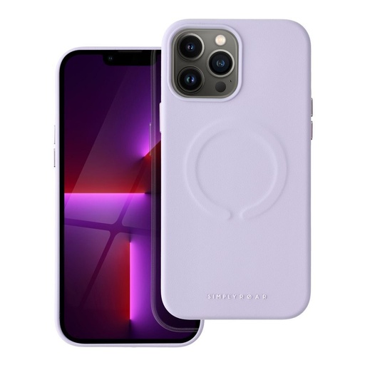 Apple iPhone 13 Pro Max Roar Leather magsafe zadní kryt (Fialová)