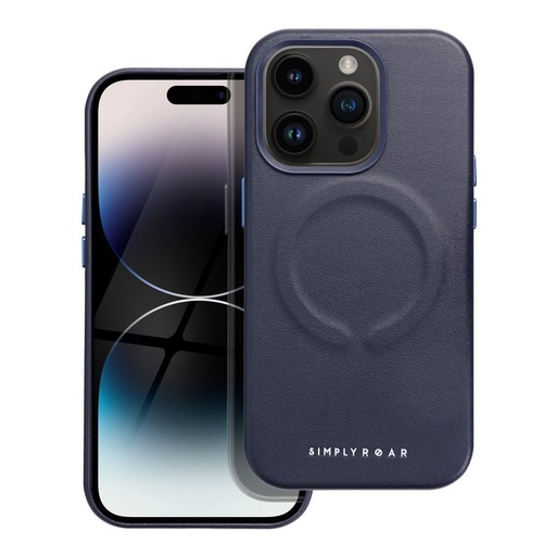 Apple iPhone 14 Pro Roar Leather magsafe zadní kryt (Modrá)