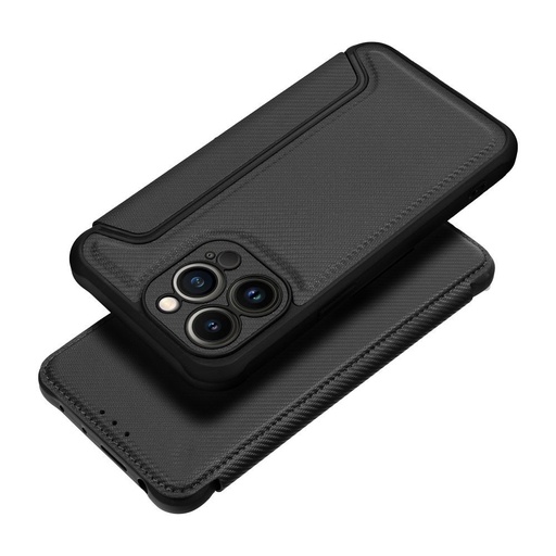 Apple iPhone 7 / iPhone 8 / iPhone 8 / iPhone SE 2020 / iPhone SE 2022 Razor magnetický odolný proti nárazu knížkové pouzdro (Černá)
