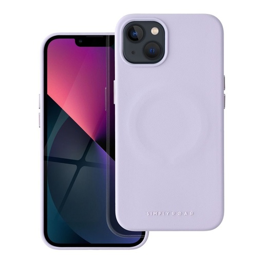 Apple iPhone 13 Roar Leather magsafe zadní kryt (Fialová)