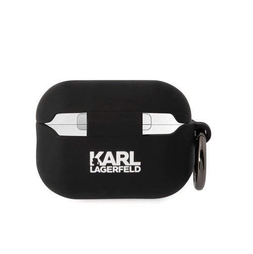 Karl Lagerfeld 3D Logo NFT Karl Head Silicone pouzdro AirPods Pro 2 (Černá) - KLAP2RUNIKK