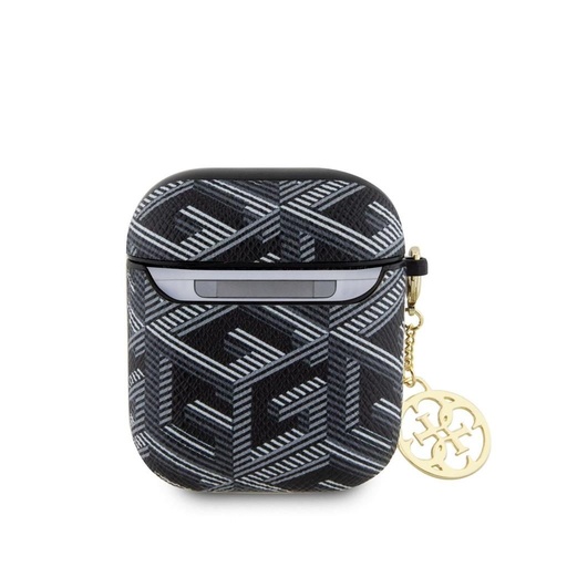 Guess PU G Cube Charm pouzdro AirPods 1/2 (Černá) - GUA2PGCE4CK