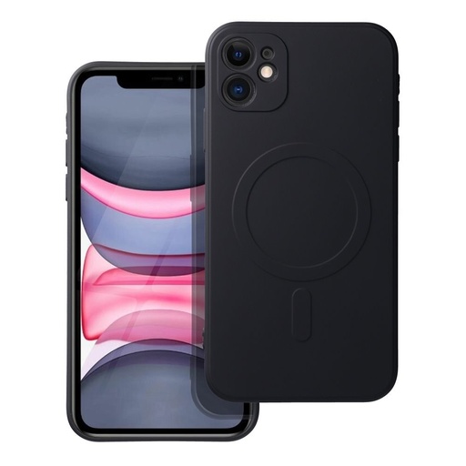Apple iPhone 11 Silicone mag cover magsafe zadní kryt (Černá)