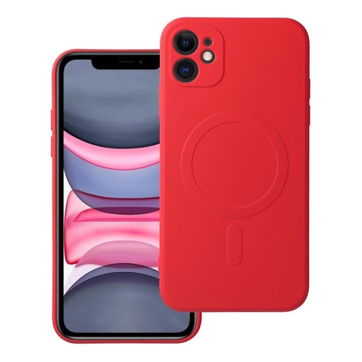 Apple iPhone 11 Silicone mag cover magsafe zadní kryt (Červená)