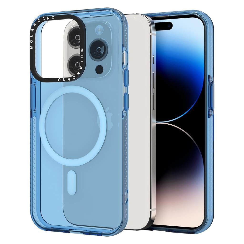 Apple iPhone 15 Pro Max MOLAN CANO rainbow TPU hátlap tok (Kék)