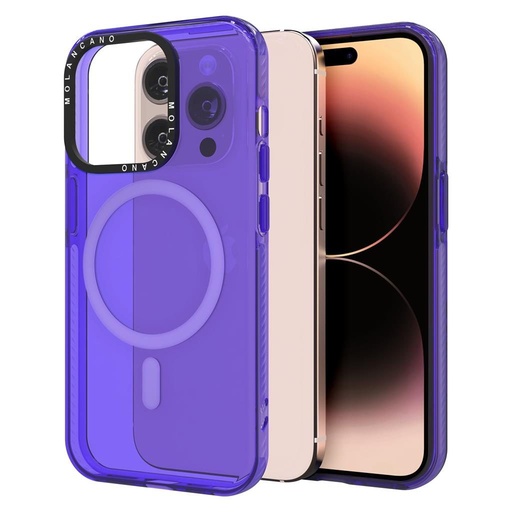 Apple iPhone 14 Pro Max MOLAN CANO rainbow TPU MAGSAFE zadní kryt (Fialová)