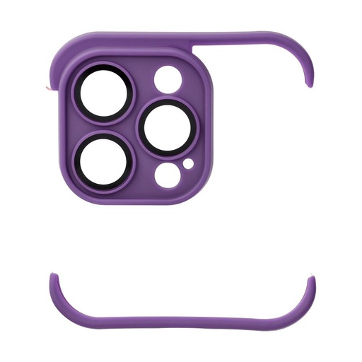 Apple iPhone 14 Pro Mini Bumpers pouzdro s ochranou kamery (Tmavě fialová)