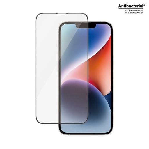 Apple iPhone 13 / 13 Pro / 14 / 16e PanzerGlass ultra wide fit prémiový tvrzené sklo (Průhledný)