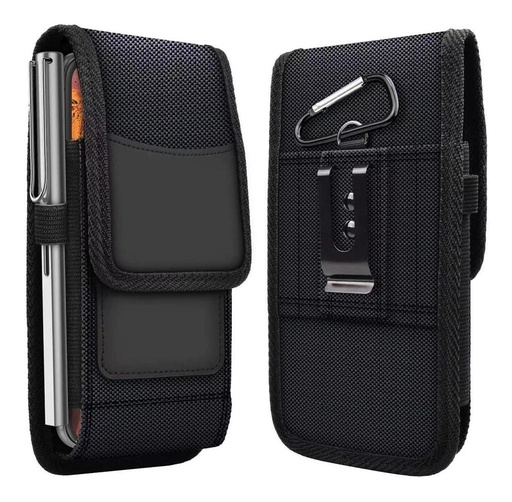 Apple iPhone 5 / iPhone 5S / iPhone SE / iPhone 5C|Oppo / A71 Oxford svislý pouzdro na opasek (Černá)