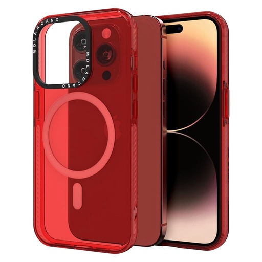 Apple iPhone 11 MOLAN CANO rainbow TPU MAGSAFE zadní kryt (Červená)