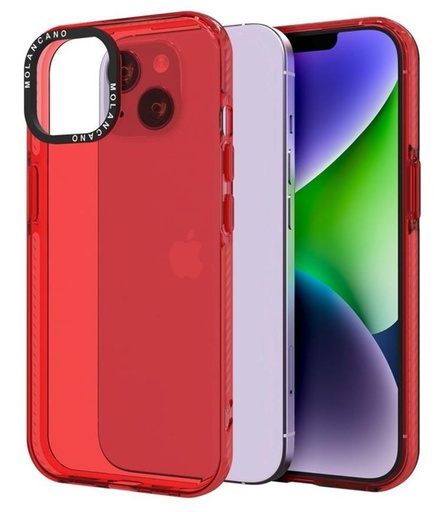 Apple iPhone 13 MOLAN CANO rainbow TPU zadní kryt (Červená)