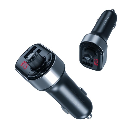 XO BCC10 FM transmitter rychlonabíječka s funkcí černá